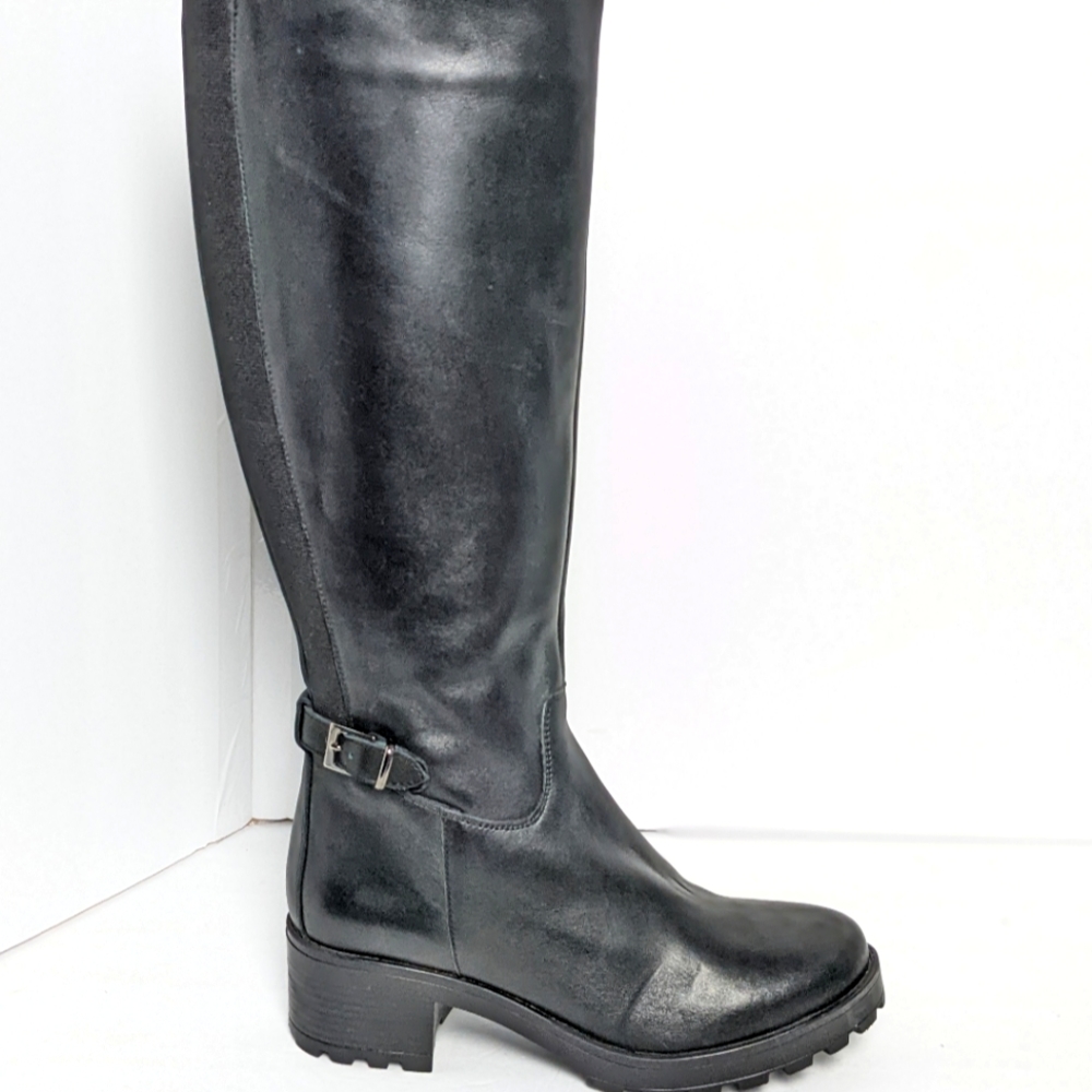 Girotti leather knee high boots - Picture 2 of 16